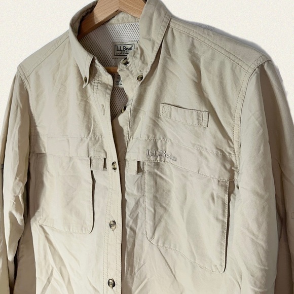 Vintage L.L. Bean Tropicwear Long Sleeve Shirt - Picture 6 of 6